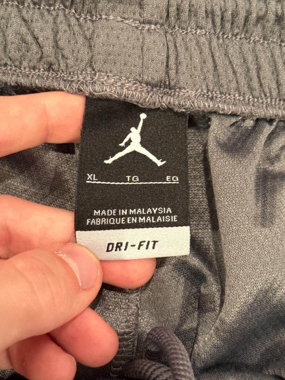 Jordan Men's Gray Athletic Joggers - Picture 8 of 13